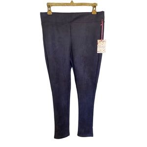 NWT Jenna Rose Velvet Navy Blue pants women size 8